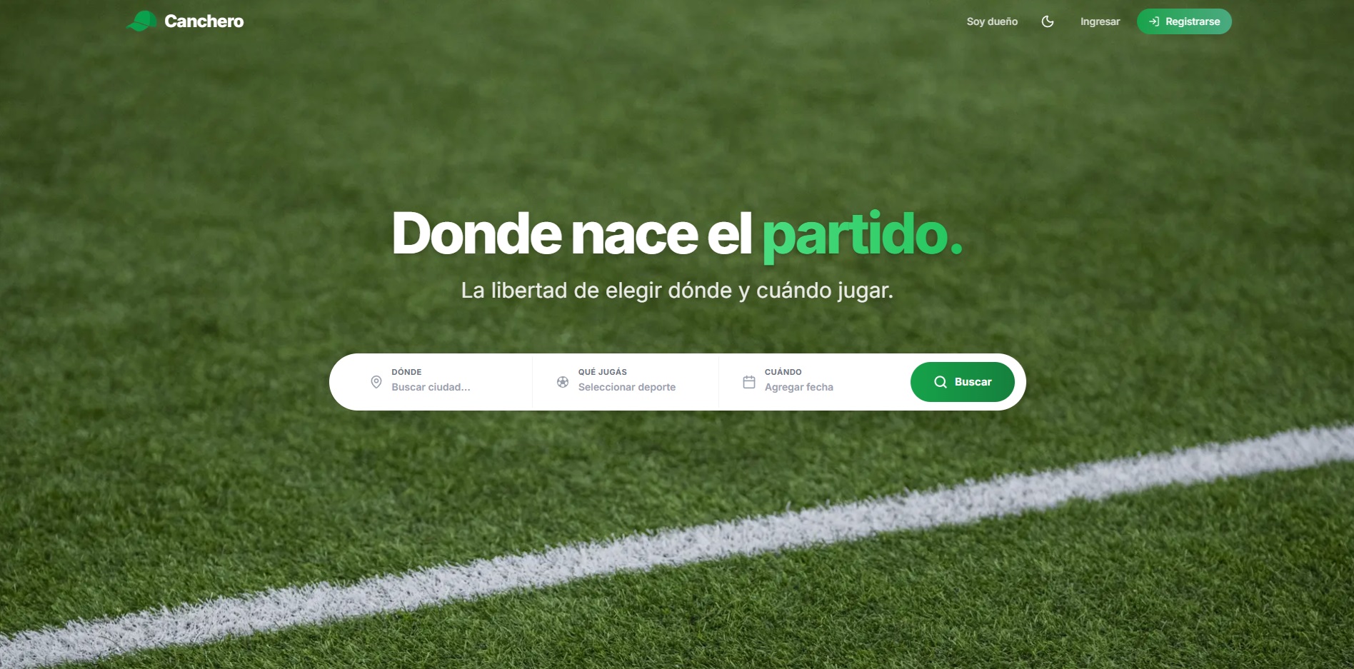 Canchero - Reservas Deportivas - RubikDevelopers